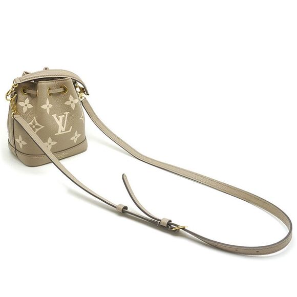 Louis Vuitton Nano Noe Emplant Tourtrell Creme Shoulder Bag - Picture 2 of 6